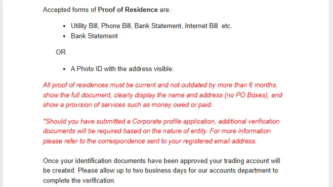 Proof of Address