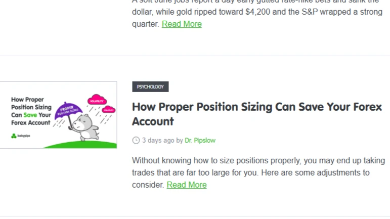 Risk Sizing Management
